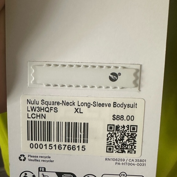 Wundermost Ultra-Soft Nulu Square-Neck Long-Sleeve Bodysuit - Picture 7 of 8